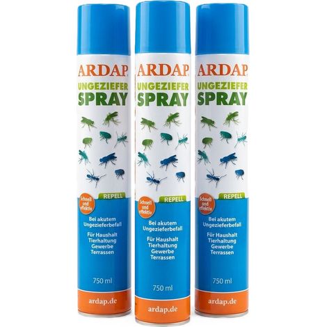ARDAP Repell Ungezieferspray 750 ml 3er Set (1/2)