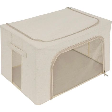 Housse de Rangement Double Ouverture "Dressy" 60cm Beige (1/5)