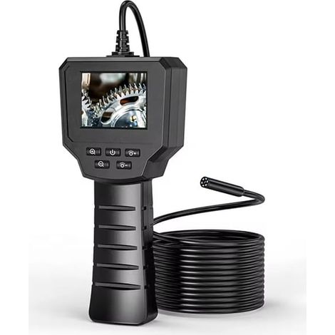 Caméra d'inspection Portable Endoscope Industriel 1080P HD IPS 2,4 Pouces Ecran, IP68 Etanche, LED Réglables - 5m Câble (1/5)