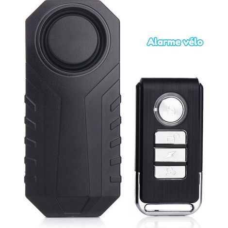 Bike Alarm, Scooter/Motorcycle Alarm – Wireless Vibration Scooter Alarm – for Bicycles, Quads, Motorcycles, Scooters, Bags, Luggage – With Remote Control and Vibration Sensor – Anti-theft Device with (1/3)