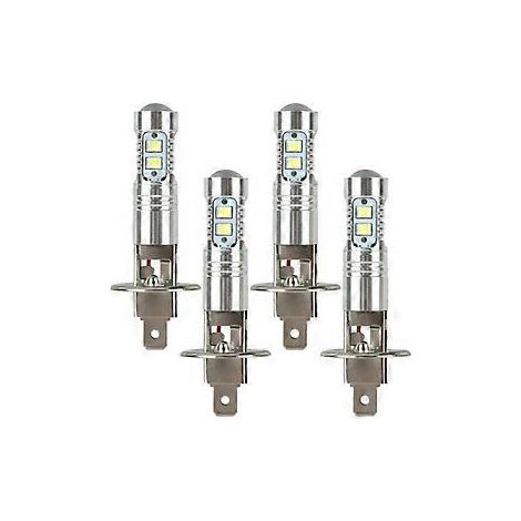 4 Stück H1 LED-Scheinwerfer- und Nebelscheinwerferlampen, 6000K Superweiß, 200W