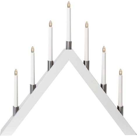 Star LED-Fensterleuchter "Tall-A", 7-flammig, weiß (1/4)