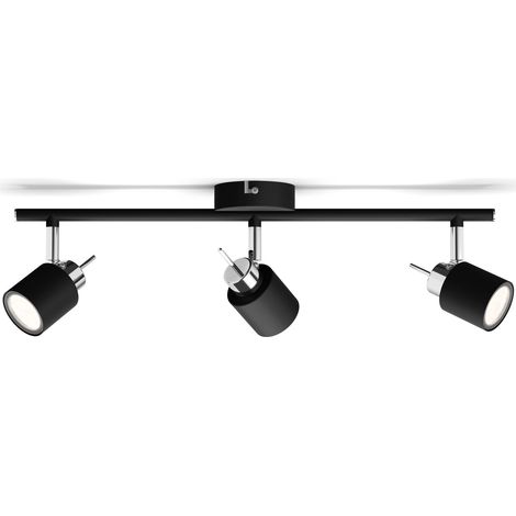 Philips Focos redondos orientables Meranti negro 3 Luces GU10 (1/3)