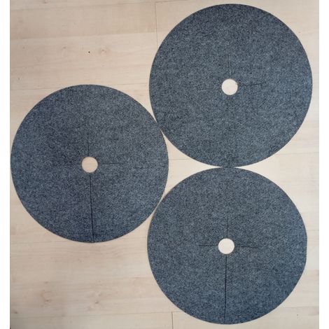 Set mit 3 Unkrautscheiben, Mulch, grau, Durchmesser 33 cm (1/5)