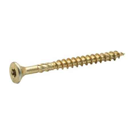 Vis Charpente Bois Klimas WKCS, 8 x 360 mm, Empreinte Torx, Tête Fraisée, Boîte 50 Pièces