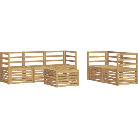 Sofa Sets Solid Acacia Wood vidaXL