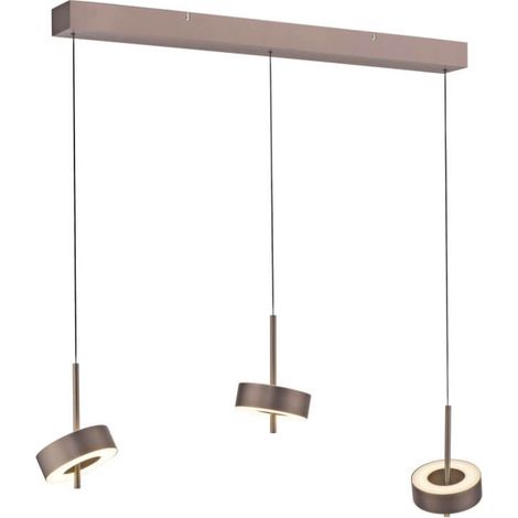 3-light pendant lamp Q-Rotate Brown Modern - 2248-34