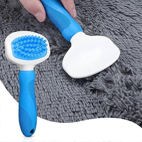 Râteau à tapis pour tapis à poils longs feutrés, râteau de toilettage pour tapis, râteau à tapis pour aérer les tapis, peigne à tapis, brosse pour tapis feutrés pour escaliers, couloirs et escaliers (1/5)