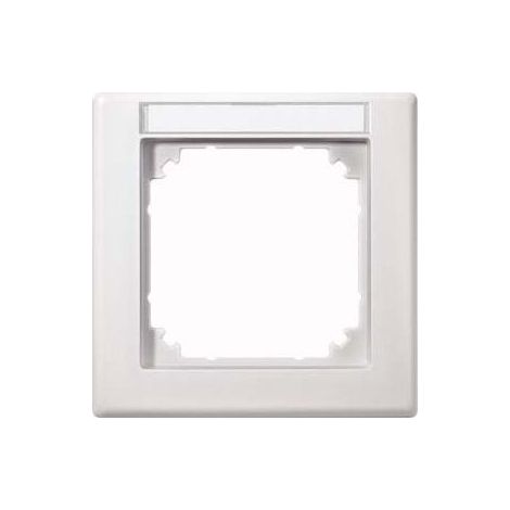 474119 PLAQUES DE FINITION M-SMART, 1 POSTE TIQUETS, BLANC MAT