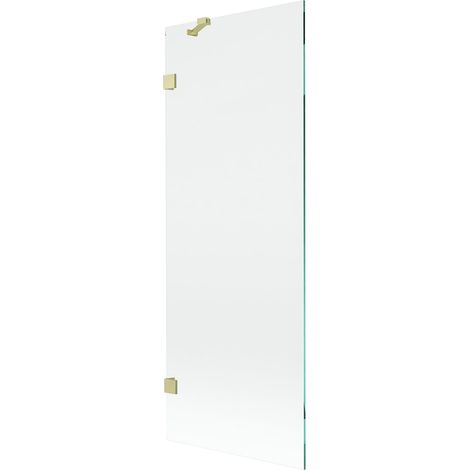 Mexen Lunar mampara de ducha de 1 hoja 70 x 150 cm, transparente, dorado cepillado - 897-070-000-55-00 (1/5)
