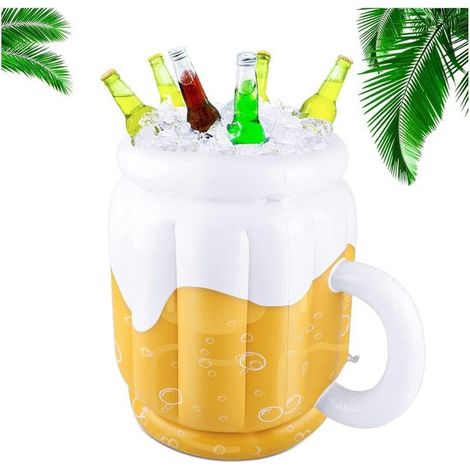 Secchiello per birra gonfiabile e refrigeratore per bevande a forma di bicchiere per feste
