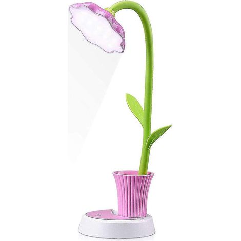 Kinderschreibtischlampe, kreative wiederaufladbare LED-Schreibtischlampe, Augenschutz, Berührungssensor, einstellbare Helligkeit und Stifthalter (1/5)