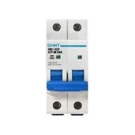 Chint interruptor magnetotÉrmico nb1-63/c16-2p-6 mt 2p 16a 6ka curca c 51207 180318