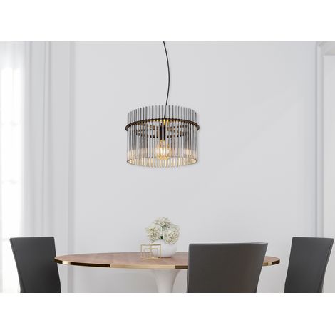 Pendelleuchte GORLEY mit Rauchglas Stäben, Ø 40cm (1/5)