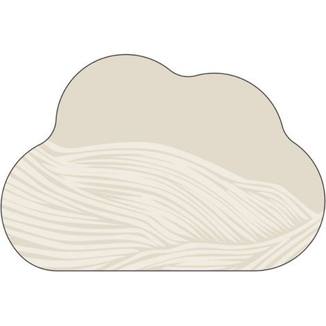 LAN Habitation des montagnes [Nuages] 4060cm (Terre de diatomées) Tapis de sol en terre de diatomées, tapis antidérapant pour salle de bain, tapis absorbant pour porte de toilettes (1/5)