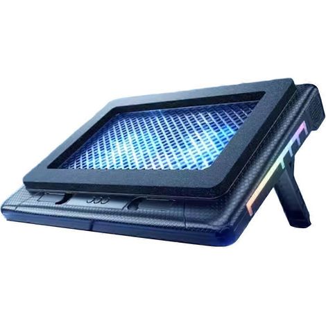 V22 Laptop-Kühler mit USB-Ladefunktion und RGB-Beleuchtung für Gaming-Laptops von 13,3 bis 17,3 Zoll Höhenverstellbar (7 Positionen). (1/5)