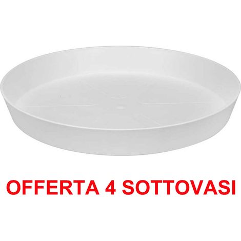 OFFERTA 4 SOTTOVASO LOFT URBAN SAUCER ROUND 17 WHITE ELHO