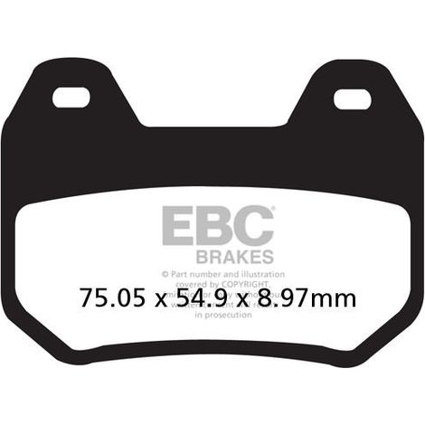 Pastillas de freno EBC FA304V V-PAD (juego para 1 disco)