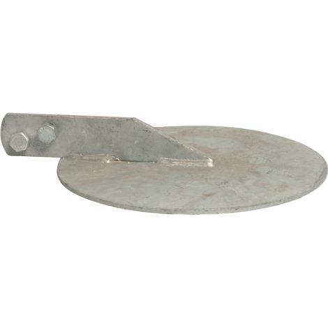 Piastra paraspruzzi rotonda zincata, diametro 240 mm, acciaio, sistema italiano, 0200782