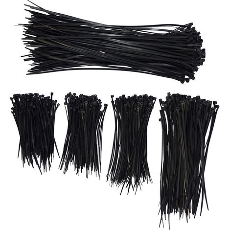 Lot de 500 serre-câbles nylon 10-30 cm – Résistants aux UV – Capacité de charge jusqu'à 18 kg – Installation rapide et facile – Eyepower (1/5)