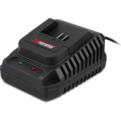 Chargeur pour électroportatif 20V – Compatible avec batteries XPBAT2A et XPBAT4A – Temps de charge 1H pour 2Ah, 2H pour 4Ah – X-Performer