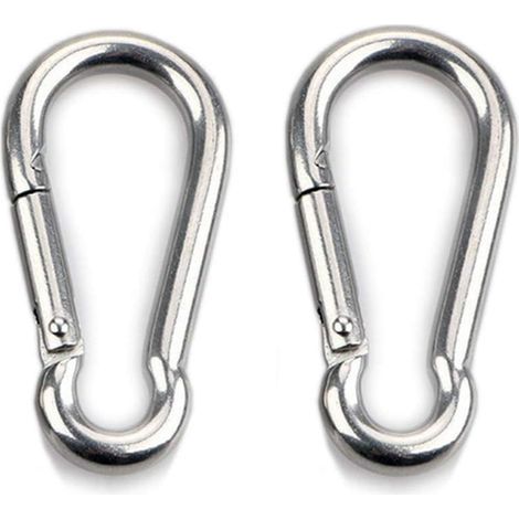Lot de 2 mousquetons de fixation pour usage intensif, sports, chiens de nage, natation (1/5)