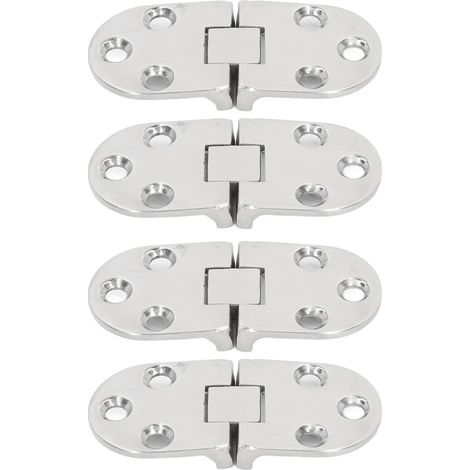 4PCS Door Hinge with Mounting Holes 316 Stainless Steel Hinge Replacement for Marine Yacht RV (1/5)