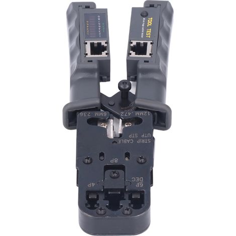 Ratschen-Crimpzange, Kabelabisolierer und Drahtschneider für RJ45 8P 6P 4P-Stecker, professionelles Multifunktionswerkzeug (1/5)