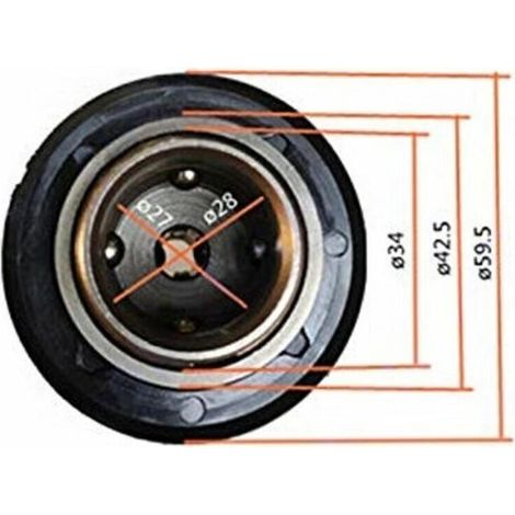 Mandrin de perçage pour Hilti TE 30 C TE 35 C TE 35 TE 40 TE 40 AVR TE 106 TE 300 porte-outil porte-pièces de rechange tête de perçage à dégagement rapide (1/2)