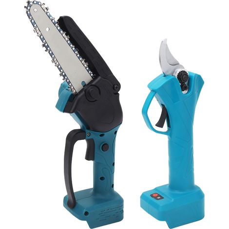 Ensemble de sécateurs électriques et mini-tronçonneuse : outils de jardinage sans fil avec rallonge pour BL1820, BL1830 et BL1840 (1/5)