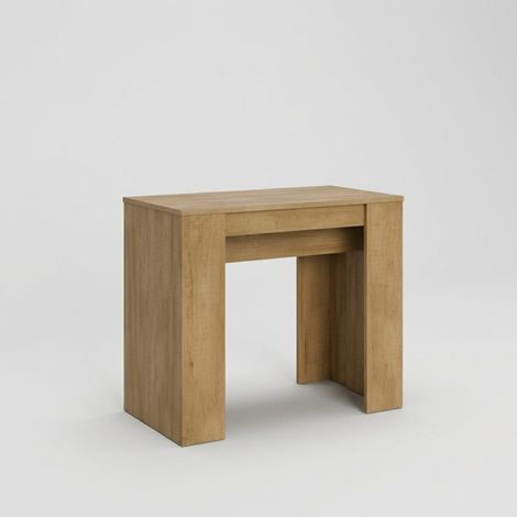 Ausziehbarer Konsolentisch aus Naturholz Eingang/Wohnzimmer 90x48-308 Basic