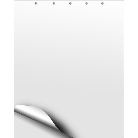 Bloc de rotafolio rectangular 650x1000 mm, superficie lisa, 50 hojas.
