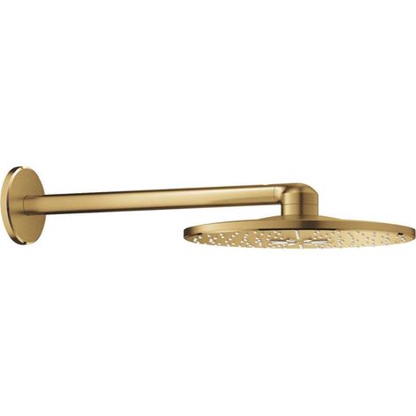 Grohe – Douche de tête Rainshower Smartactive 310 – 2 jets PureRain et ActiveRain – Bras mural 430mm – Cool Sunrise brossé (1/6)