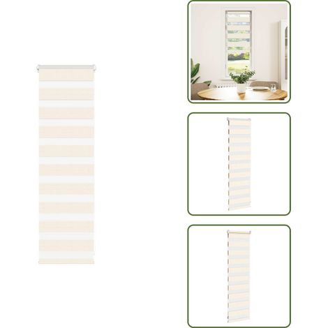 vidaXL Zebrarollo Marmorbeige 50x100 cm Stoffbreite 45,9 cm Polyester (1/5)