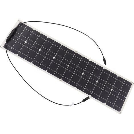 Kit de panneau solaire monocristallin en silicone PET (50 W) pour yacht, camping-car et lampadaire (1/5)