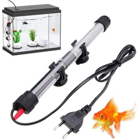 Chauffage d'aquarium, chauffage submersible 100 W, chauffage d'aquarium à ventouse, chauffage submersible réglable, chauffage thermostatique pour aquarium d'eau douce et d'eau de mer (1/5)