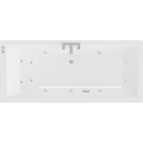 Legend 1500mm x 700mm Right Hand 12 Jet Chrome V-Tec Single Ended Whirlpool Bath (1/5)