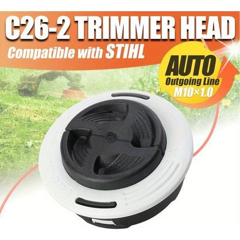 C26-2 Dual-Line Trimmer Head (Grass Trimmer/Brush Cutter Attachment) (1/5)