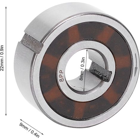 Frizione con cuscinetto OneWay Forte rigidità con chiavetta interna CSK8PP(8x22x9) Forniture industriali