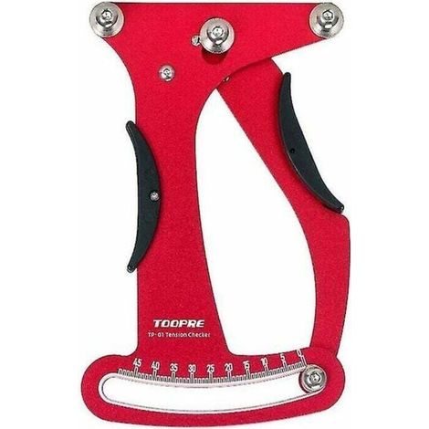 Indicateur de vélo de route en alliage d'aluminium mètre tensiomètre outil de réparation de roue de Tension de rayon de vélo (1/4)