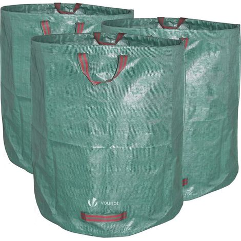 Sacs de jardin XXL 272 L - Lot de 3 sacs pratiques pour le compostage des feuilles et des déchets de jardin (1/4)