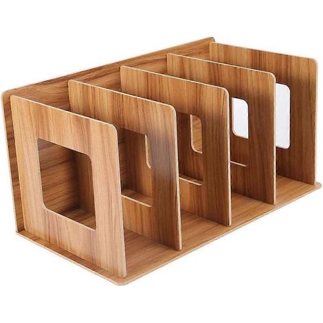 Étagère de rangement en bois détachable à 4 compartiments, support pour CD/DVD à monter soi-même (1/5)