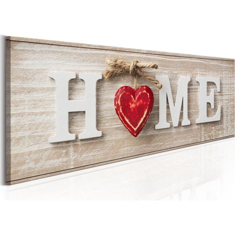Tableau Imprimé "Home : Red" 40 x 120 cm (1/2)