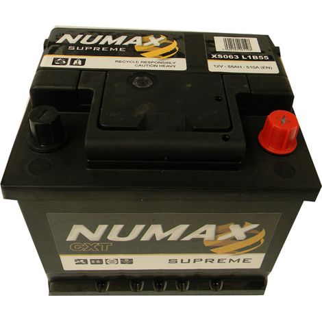 Batterie de démarrage Numax Supreme LB1 XS063 12V 55Ah / 510A (1/2)