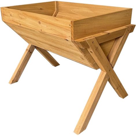 Veg-Trough Wooden Raised Vegetable Bed Planter (75cm) (1/5)