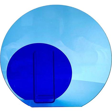 Vase Acrylic Bleu Moderne Décoratif: 19x20.5x4cm pour Fleurs Séchées, Succulentes et Arrangements Floraux (1/5)