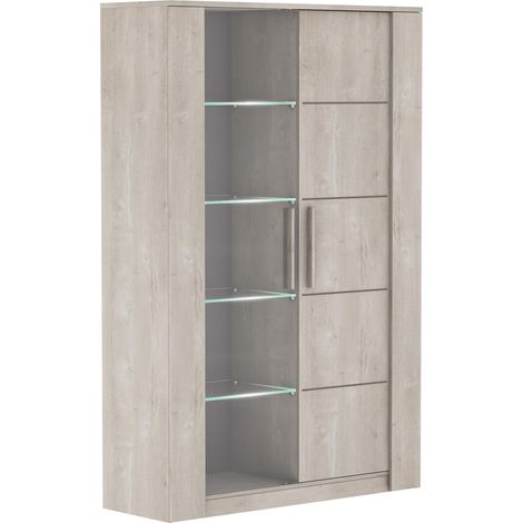 Grande Vitrine En Bois 1 Porte Vitrée (1/5)