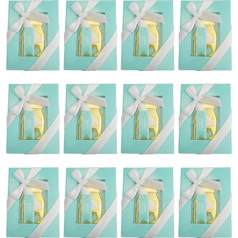 Ouvre-Bouteilles Forme Biberon - Alliage De Zinc - Finition Dorée - Pour Fêtes Bébé Mariage Et Célébrations - Lot De 12 (1/5)