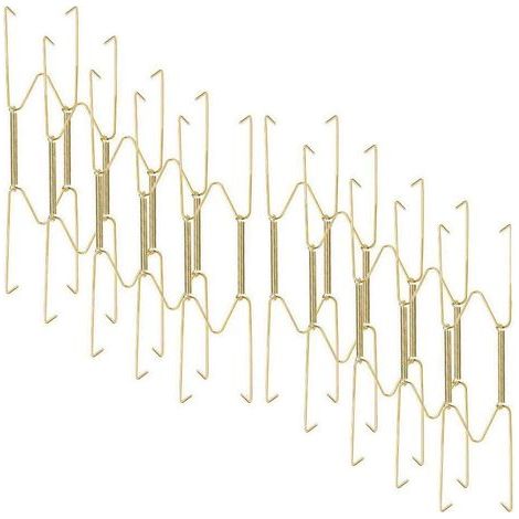 10 Pièces Cintre Assiette Mural pour la Décoration de la Maison et Le Rangemen avec 10 Crochets Muraux (1/4)