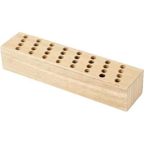 Bloc de rangement en bois pour 32 paires - Réf 11177 - Couleur naturel - Adulte Mixte